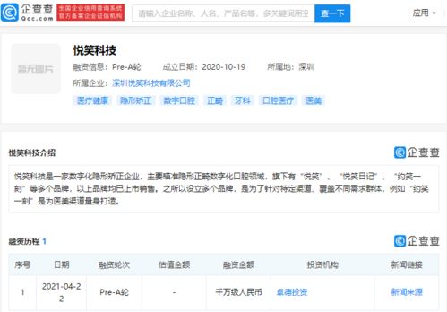 数字化隐形矫正企业 悦笑科技 完成pre a轮融资